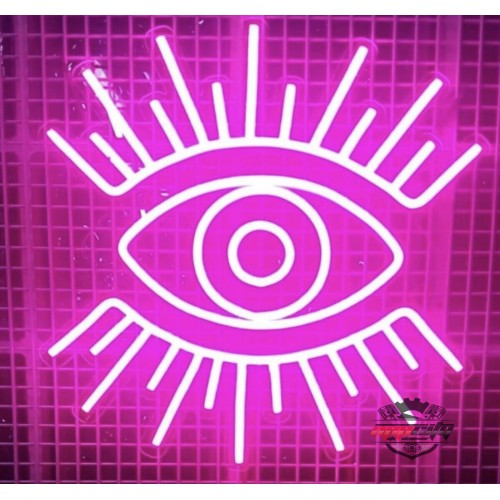 Parlayan Göz Dekoratif Neon Led Tablo, Neon Duvar Tabela